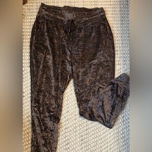 LULULEMON READY TO CRUSH RULU VELVET RULU SPECIAL EDITION BROWN JOGGER PANTS 10